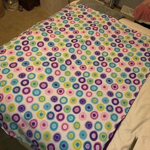 Purple Colorful Dot Blanket